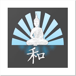 Kanji for peace Budda Posters and Art